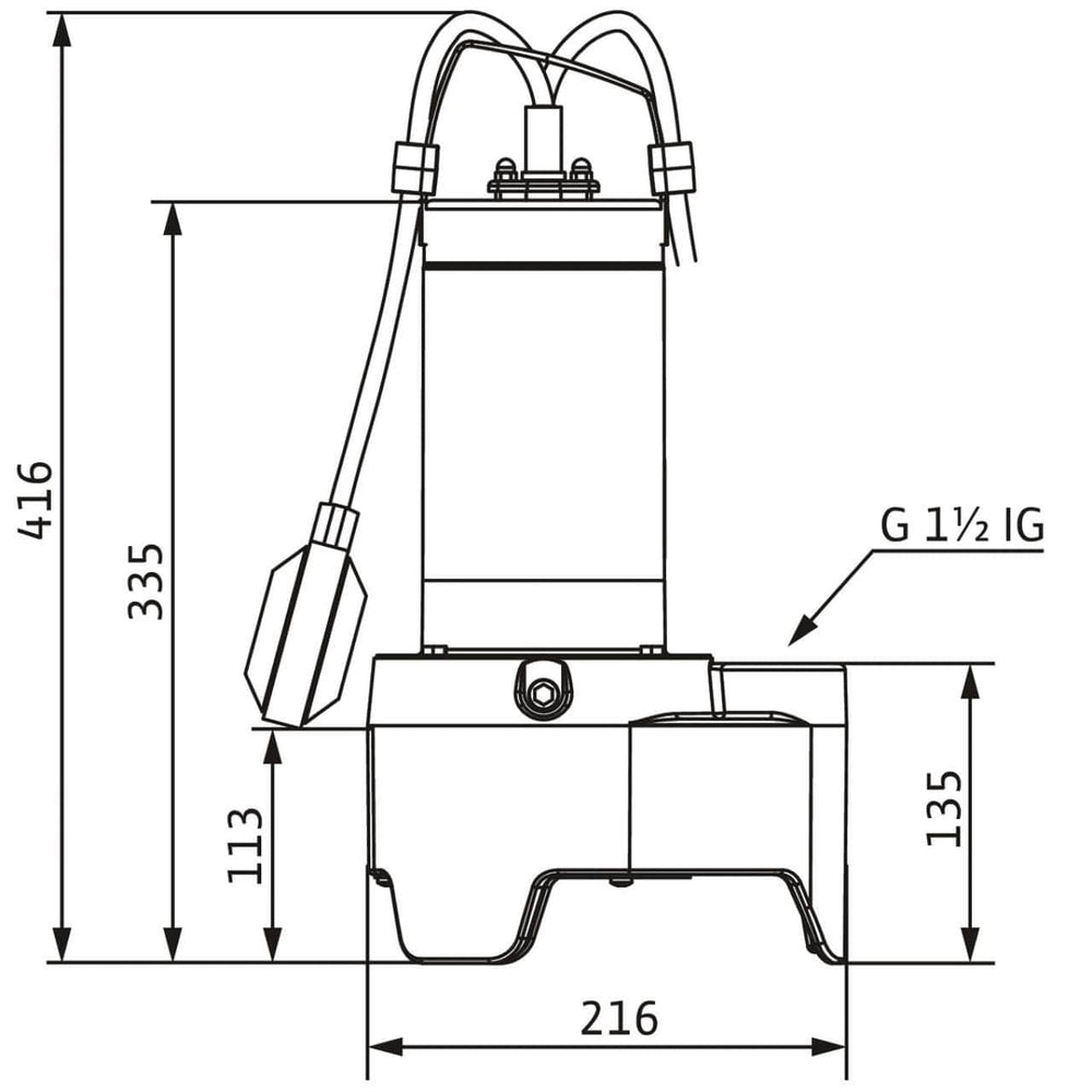 WC  -  Pompe de relevage Rexa MINI3-V04.09/T05-540/O-10M ref: 3094010