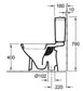 WC  -  Pack WC sur pied O.NOVO PLUS avec cuvette à sortie verticale et abattant frein de chute et déclipsable Blanc Réf. 5661V101 VILLEROY ET BOCH