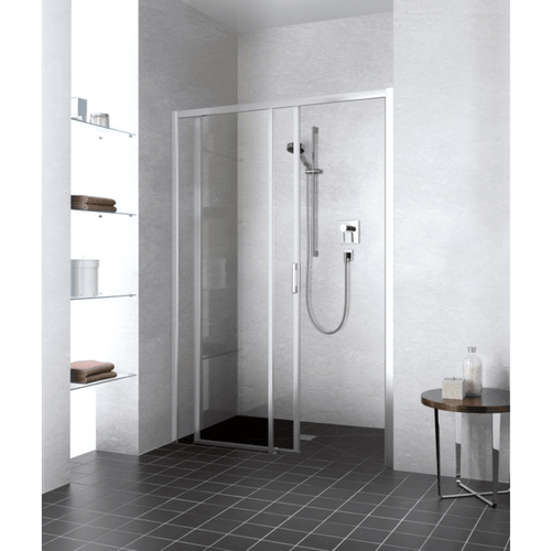 Paroi douche et bain  -  Porte Coulissante Droite Verre Transparent Kc 1260 1310x2000mm Argent Brillant Lid2R13020Vpk Kermi Liga