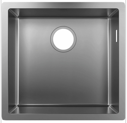 Robinet et colonne  -  Evier Sous Encastrable Hansgrohe S719 U400 450 mm 450 mm O Inox 1 Cuve Sans Vidage 43425800