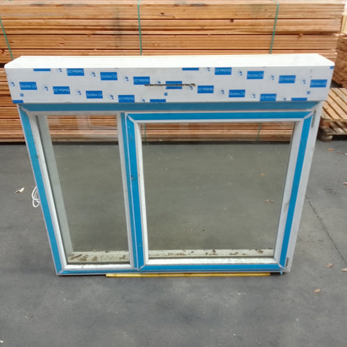 Fenêtre PVC blanc 9016 satine classe 1 - 1150 x 1500 mm - Bouvet Thermience droite VRI