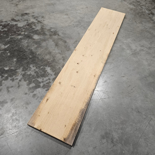 Tablette resineux lamellé collé - 1800 x 350 x 27 mm (brut de sciage)