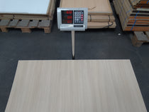 Plan de travail aggloméré décor chêne perche - 1335 x 800 x 40 mm un bord courbé