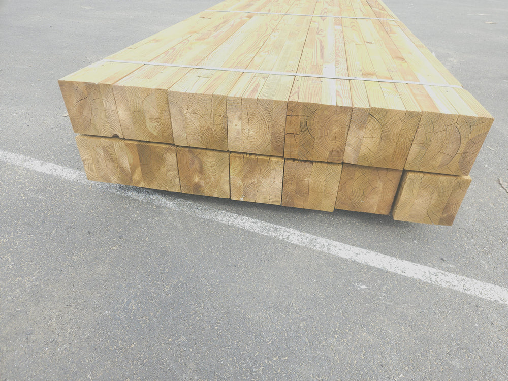 Poteau pin lamellé collé - 140 x 140 - L=2.5m (raboté 4 faces)