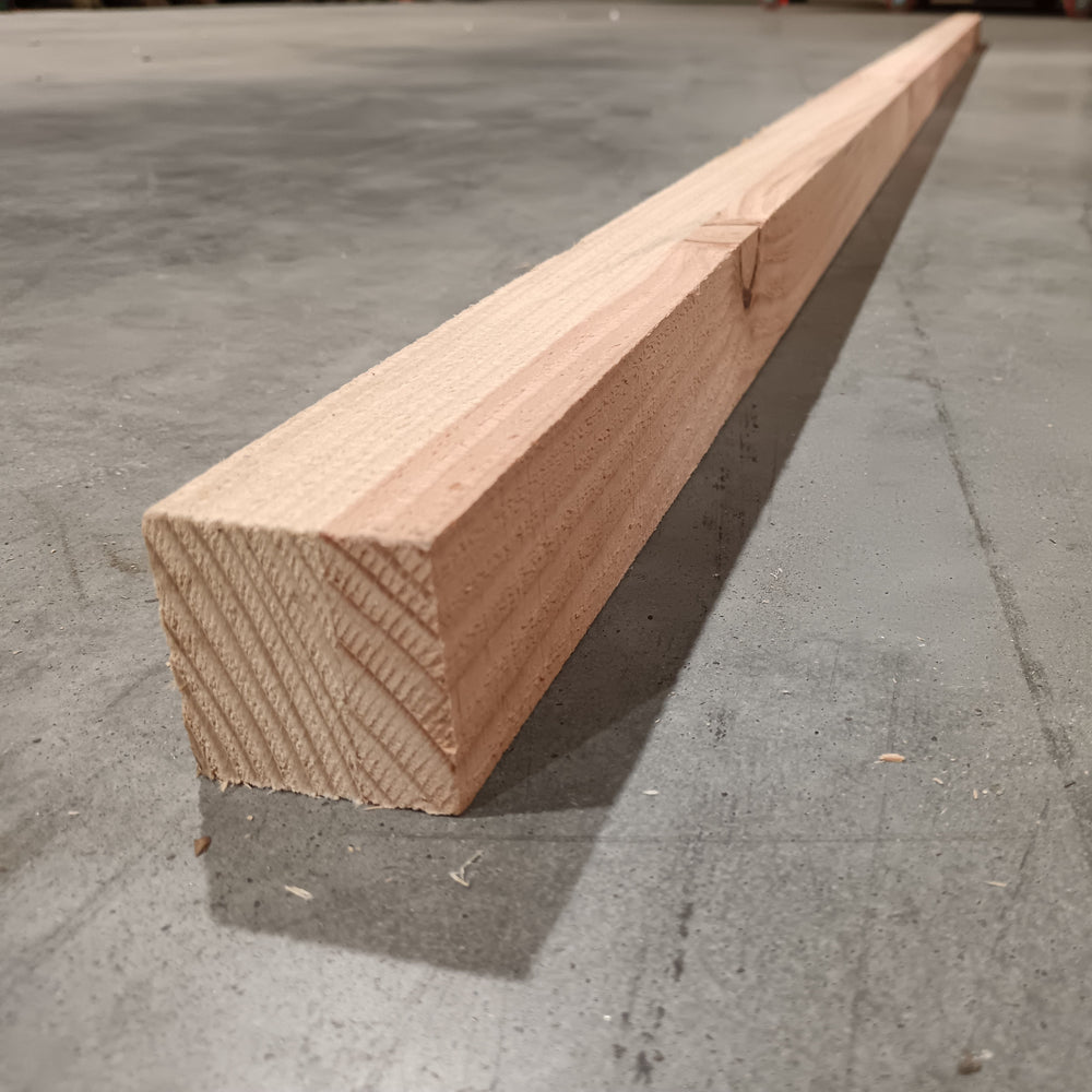 Tasseau douglas lamellé collé - 50 x 50 - L=3m (brut de sciage)