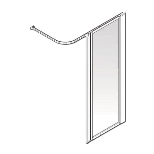 Paroi douche et bain  -  Paroi de douche AKW Option HF 600x1880 mm - AKW 92298N