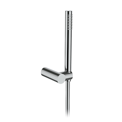 Robinet et colonne  -  Douchette avec flexible 1250 mm et support Noir