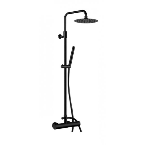 Robinet et colonne  -  Système De Douche Procasa Finn Avec Thermostat Et Tête De Douche 250 mm Noir Ultimkrfi00132