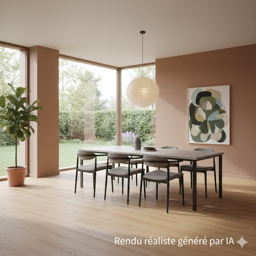 Sol PVC-SPC clipsable chêne clair - usage intensif - Sous-couche intégrée - 1220 x 180 x 5,5 mm