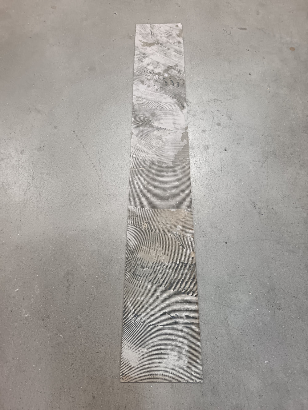 Dalle PVC noir cérusé - 1200 x 180 mm - à coller