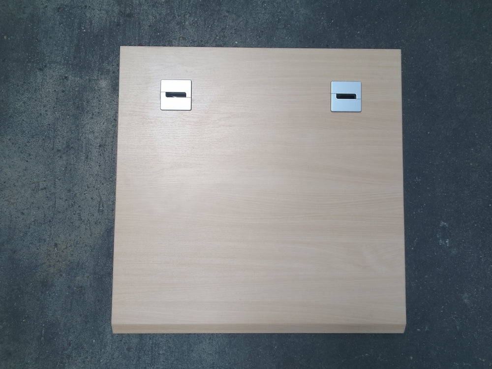Plan de travail aggloméré décor hetre - 800 x 800 x 30 mm