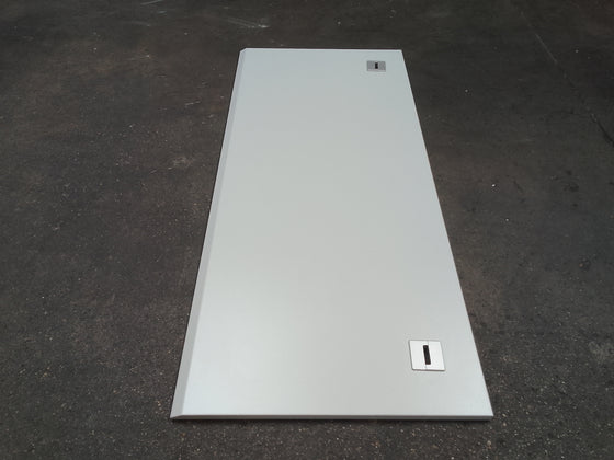 Plan de travail aggloméré décor gris clair - 1800 x 800 x 25 mm un bord chanfreiné