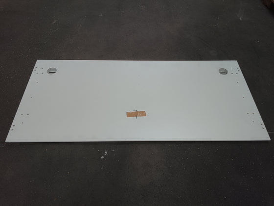 Plan de travail aggloméré décor gris clair - 1800 x 800 x 25 mm un bord chanfreiné