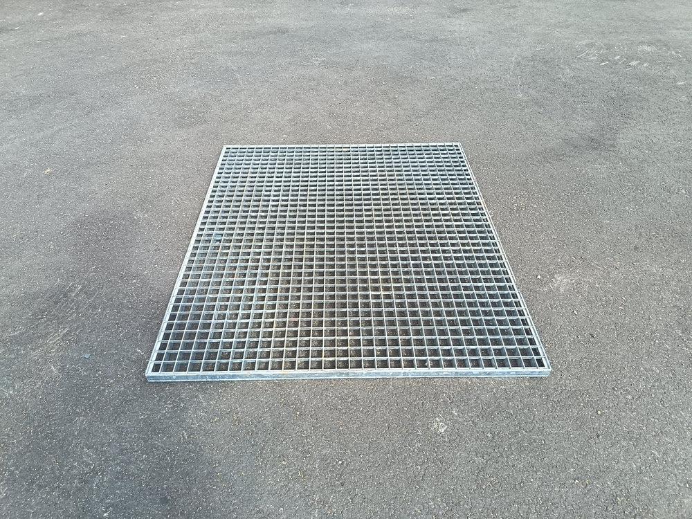 Caillebotis acier galvanisé - 1150 x 1000 x 30 mm