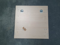 Plan de travail aggloméré décor hetre - 800 x 800 x 30 mm