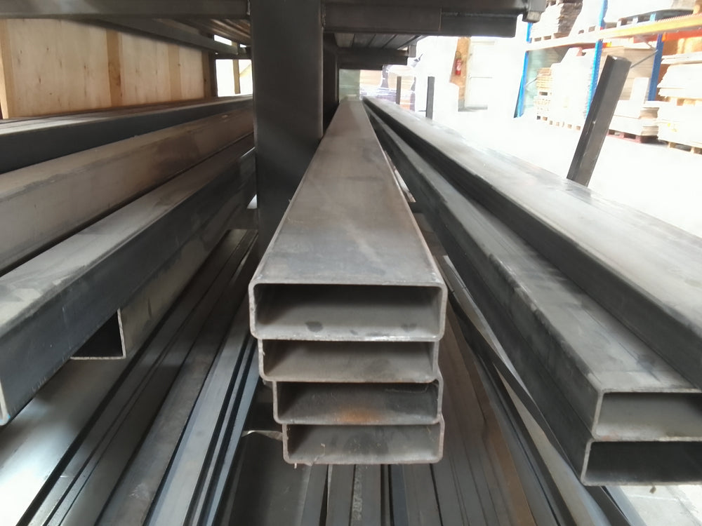 Tube acier - 120 x 40 x 3 mm - L=6m