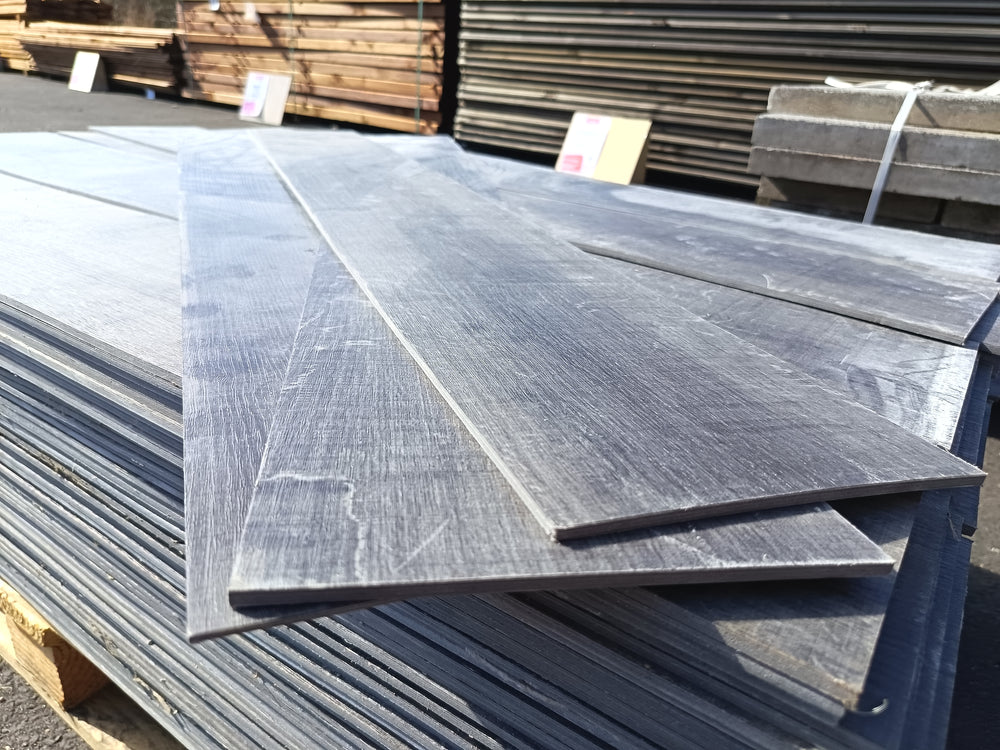 Lame PVC décor bois gris - 1200 x 180 mm