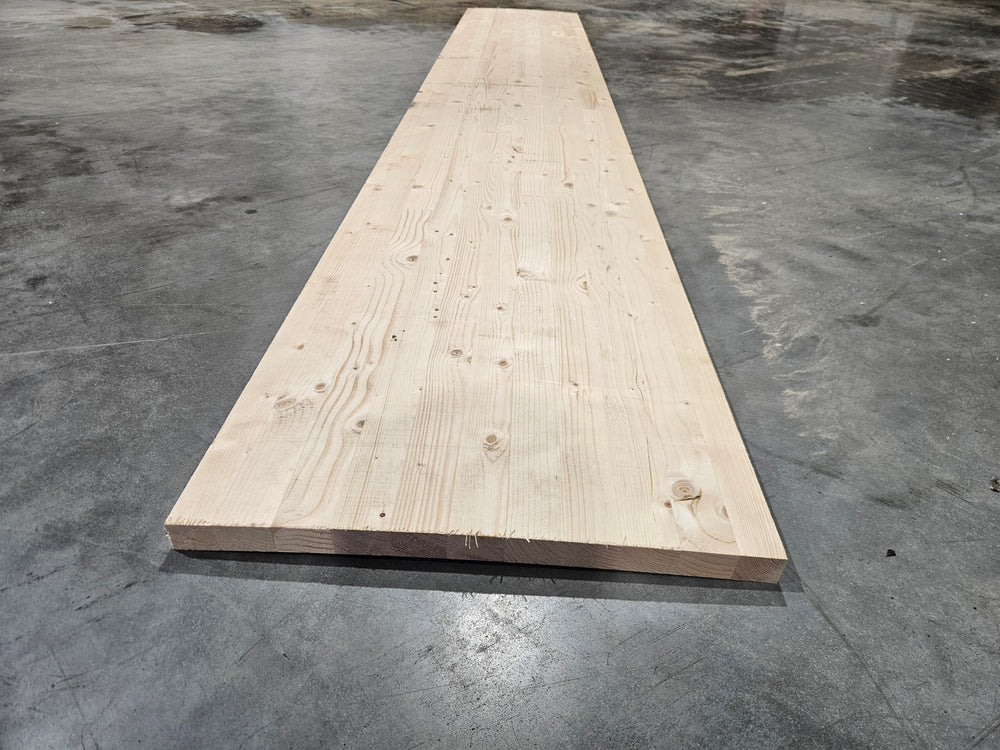 Tablette resineux lamellé collé - 3000 x 480 x 30 mm (raboté 2 faces)