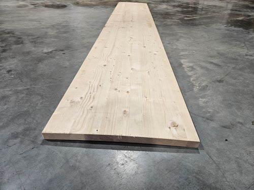 Tablette resineux lamellé collé - 3000 x 480 x 30 mm (raboté 2 faces)