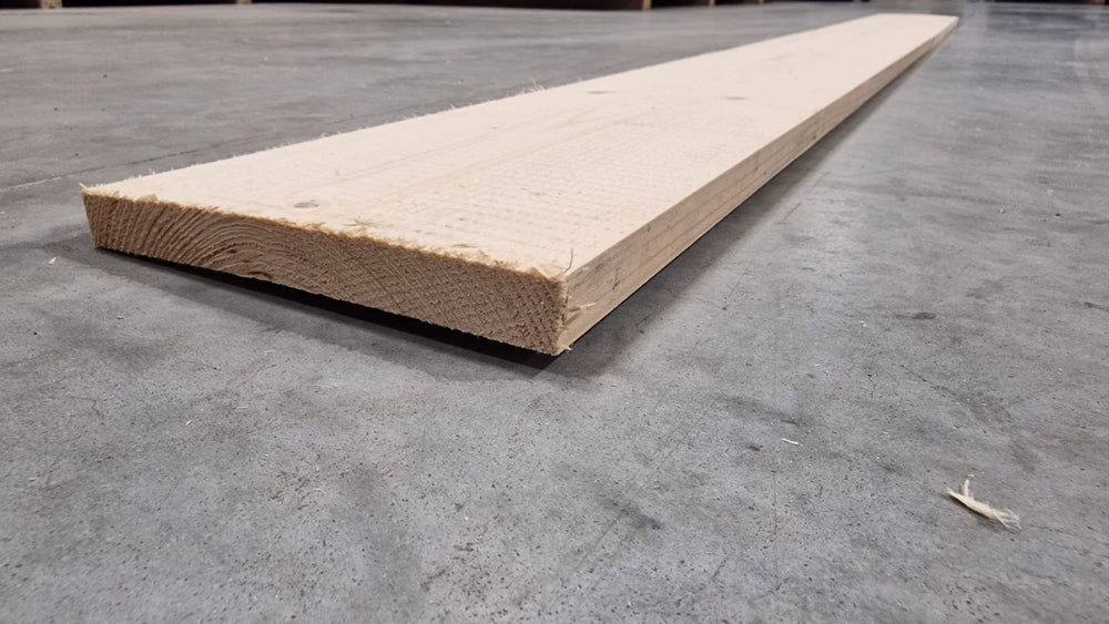 Planche epicéa lamellé collé - 22 x 200 - L=3m (brut de sciage)