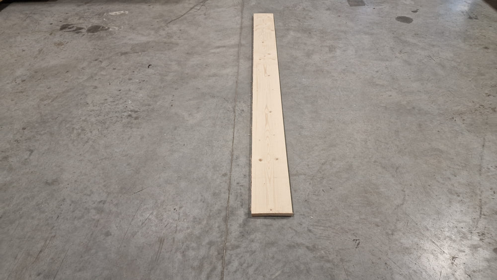 Planche epicéa lamellé collé - 22 x 150 - L=3m (brut de sciage)