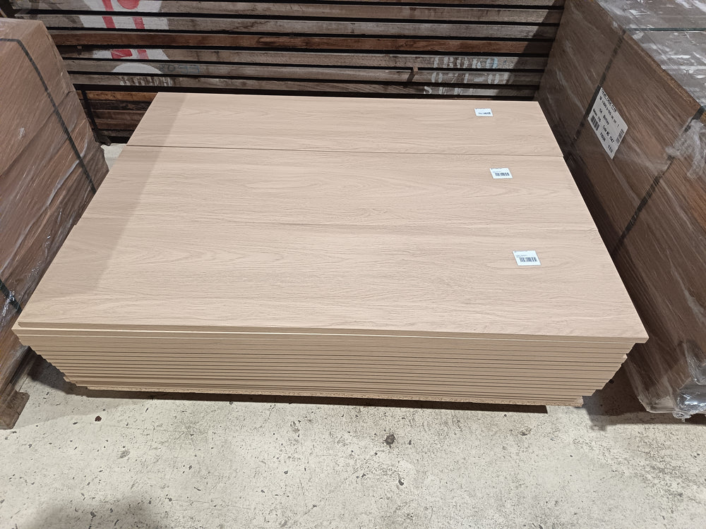 Tablette chêne clair aggloméré - 1200 x 300 x 18 mm