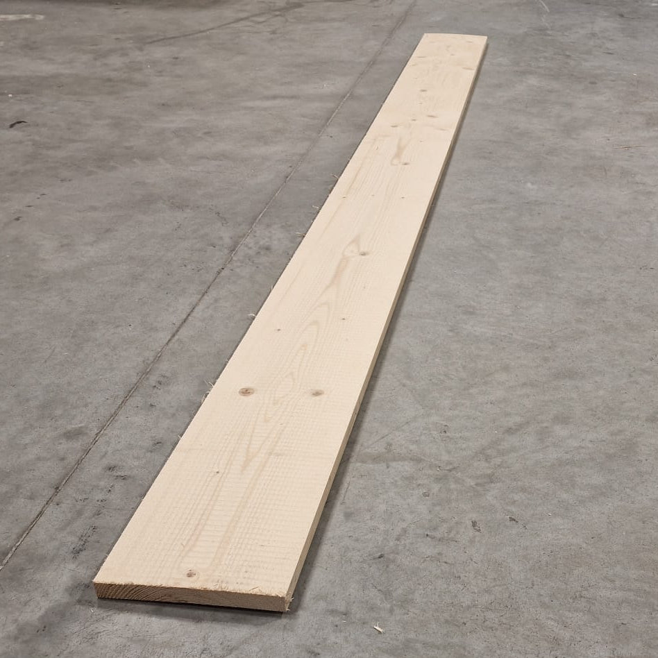 Planche epicéa lamellé collé - 22 x 200 - L=3m (brut de sciage)