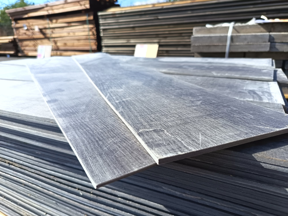 Lame PVC décor bois gris - 1200 x 180 mm
