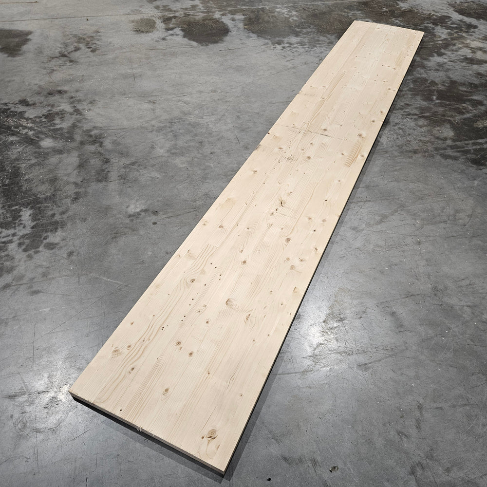 Tablette resineux lamellé collé - 3000 x 480 x 30 mm (raboté 2 faces)
