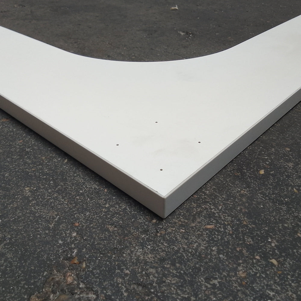 Tablette cornière aggloméré blanc - 1200 x 512 x 20 mm