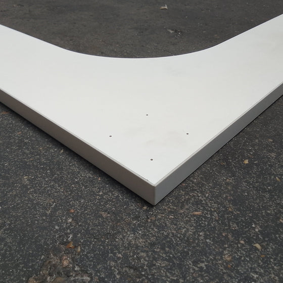 Tablette cornière aggloméré blanc - 1200 x 512 x 20 mm