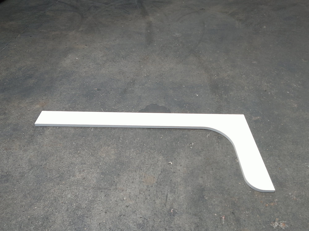 Tablette cornière aggloméré blanc - 1200 x 512 x 20 mm