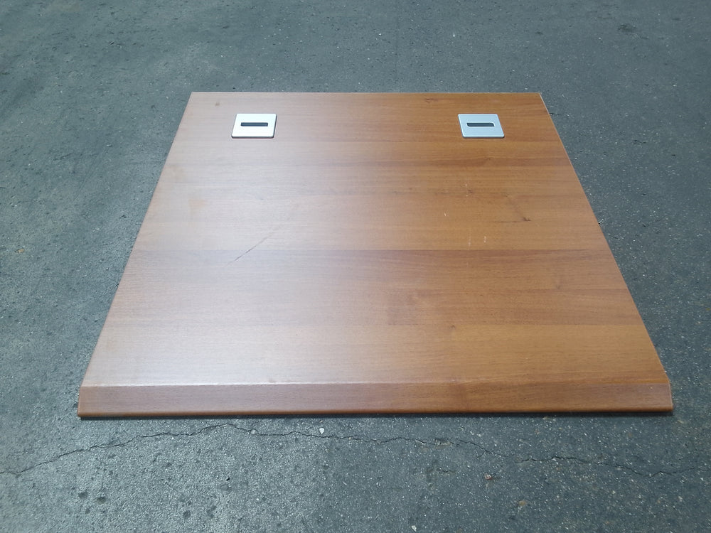 Plan de travail aggloméré décor noyer - 800 x 800 x 30 mm
