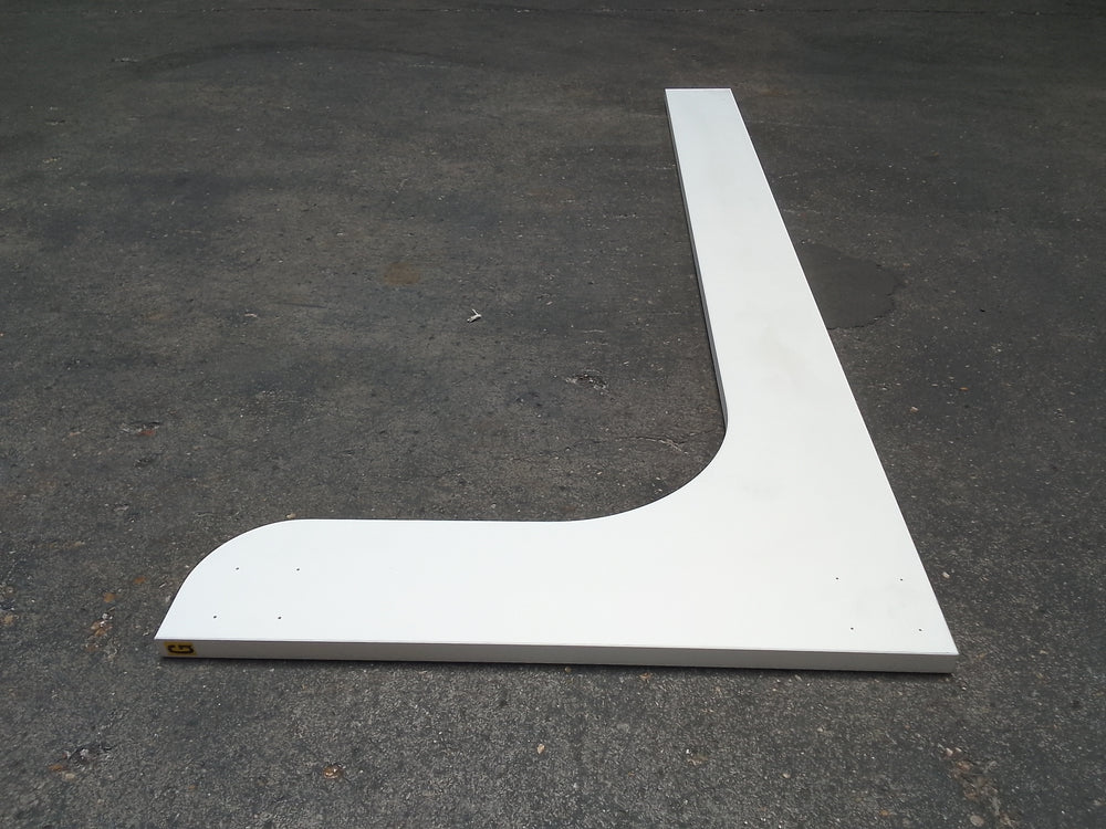 Tablette cornière aggloméré blanc - 1200 x 512 x 20 mm
