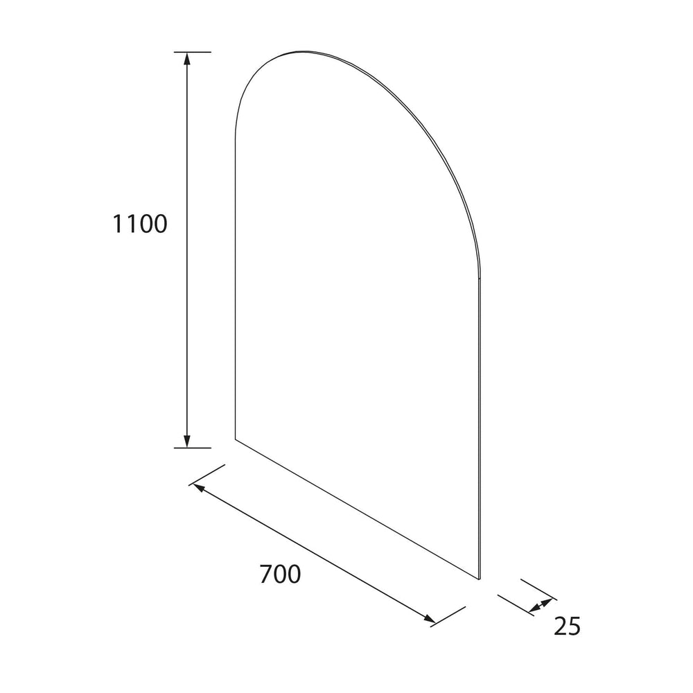 Miroir Salle de Bain  -  Miroir EMILE 700 horizontal vertical avec led (20 W- 5700ºK) IP 44 700 x 1100 mm