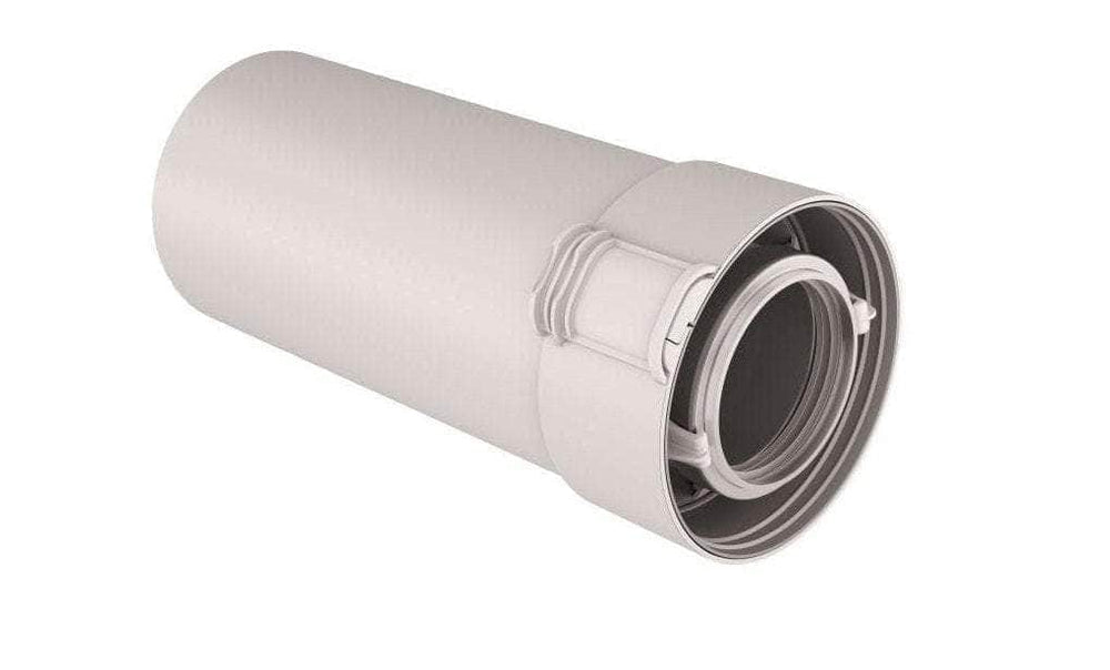 Conduit Sekurit 60 / 100 PPTL/PVC longueur 2000 mm, condensation Gaz/Fioul Blanc réf. 229304