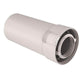 Conduit Sekurit 60 / 100 PPTL/PVC longueur 500 mm, condensation Gaz/Fioul Blanc réf. 229302