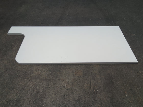 Tablette aggloméré blanc - 1200 x 525 x 20 mm — vue 3