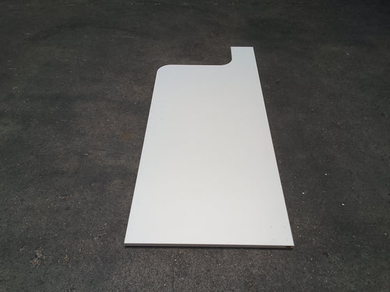 Tablette aggloméré blanc - 1200 x 525 x 20 mm — vue 2
