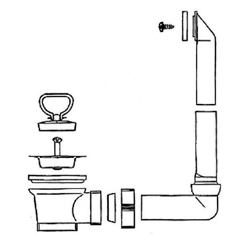 Set d'écoulement manuel Reginox Layon pour 2 cuves