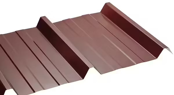 Bac en acier nervuré - Brun Rouge RAL 8012 - 2500x1050 - H=45mm - Ep=0,5 mm - SEDPA