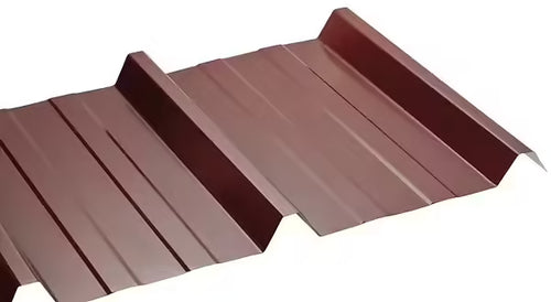 Bac en acier nervuré - Brun Rouge RAL 8012 - 2500x1050 - H=45mm - Ep=0,5 mm - SEDPA