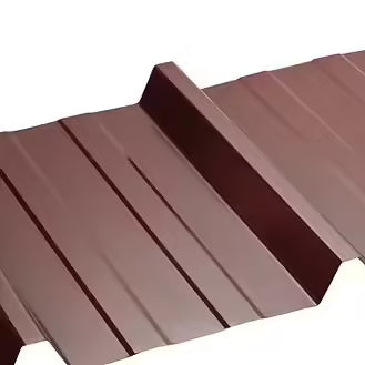 Bac en acier nervuré - Brun Rouge RAL 8012 - 2500x1050 - H=45mm - Ep=0,5 mm - SEDPA