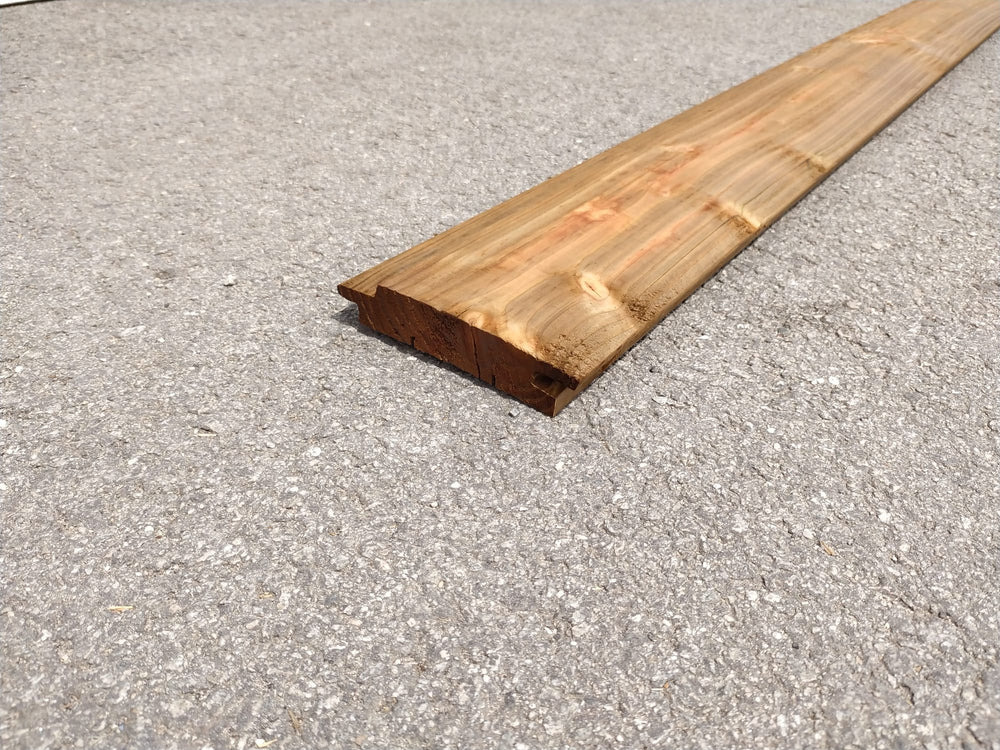 Bardage douglas classe 3 marron - 28x125 - L=4m - (profil Arioso)
