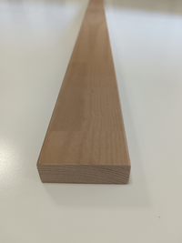 Tasseau décoratif pin bois massif abouté - 20 x 60 - L=1.2m vernis ton châtaignier