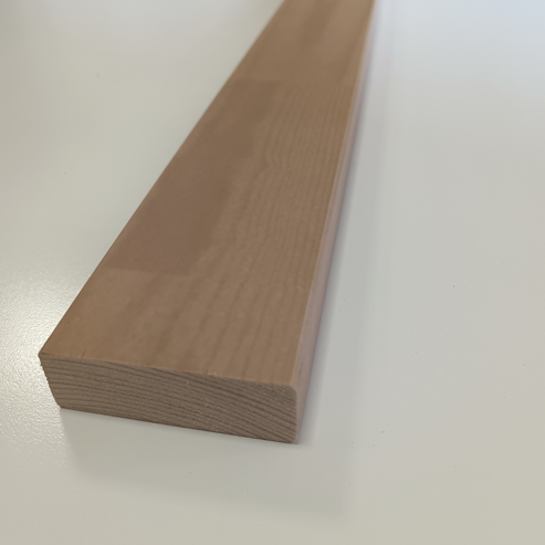 Tasseau décoratif pin bois massif abouté - 20 x 60 - L=1.2m vernis ton châtaignier
