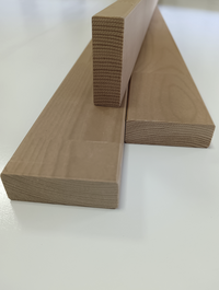 Tasseau décoratif pin bois massif abouté - 20 x 60 - L=1.2m vernis ton châtaignier