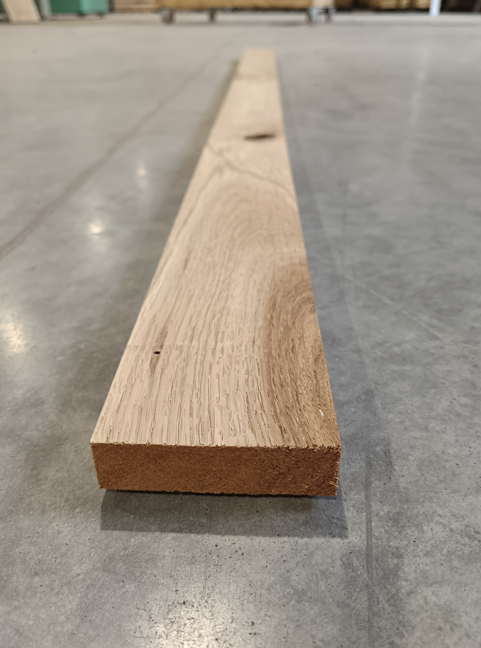 Planche chêne bois massif - 20 x 70 - L=1.4m - choix B (raboté 4 faces)