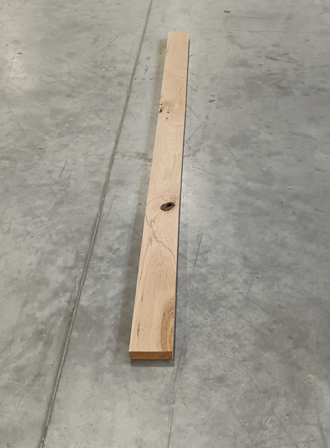 Planche chêne bois massif - 20 x 70 - L=1.4m - choix B (raboté 4 faces)