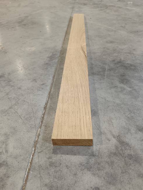 Planche chêne bois massif - 20 x 70 - L=1m (raboté 4 faces)